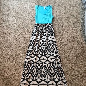 Patterned maxi dress